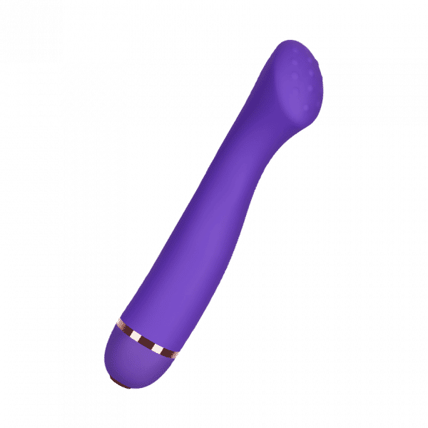 G-Punkt-Vibrator mit genoppter Spitze aus Silikon