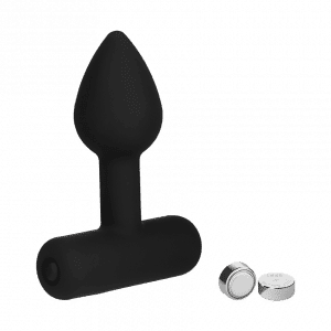 Analplug mit Vibro-Bullet aus Silikon