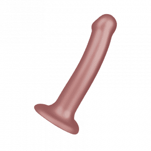 Soft Silicone Dildo Metallic - Size M