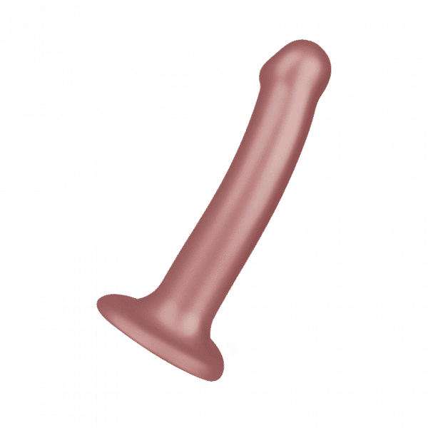 Soft Silicone Dildo Metallic - Size M