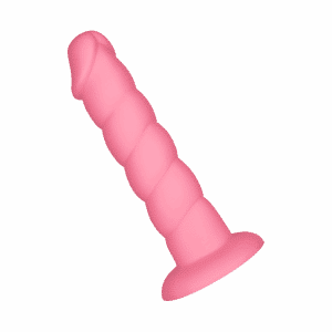 Gerippter Dildo aus Silikon