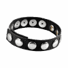 8 Snap Fastener Leather Strap
