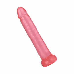 Pink Jelly Slim Dildo