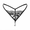Spitzenstring mit edler Perlenkette
