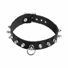 Leder-Halsband mit Killernieten