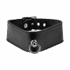 Breites Leder-Halsband mit O-Ring