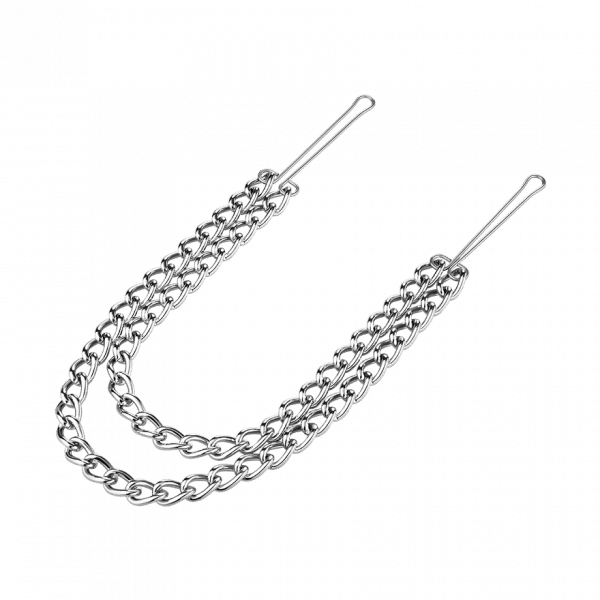 Brustklammern mit doppelter Kette