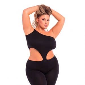 Cropped Catsuit - Plus Size