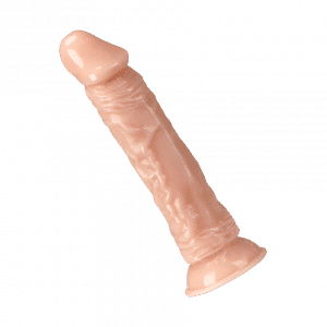 Dildo mit Aderung und Saugfuß