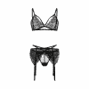 Spitzen-Set mit Golddetails